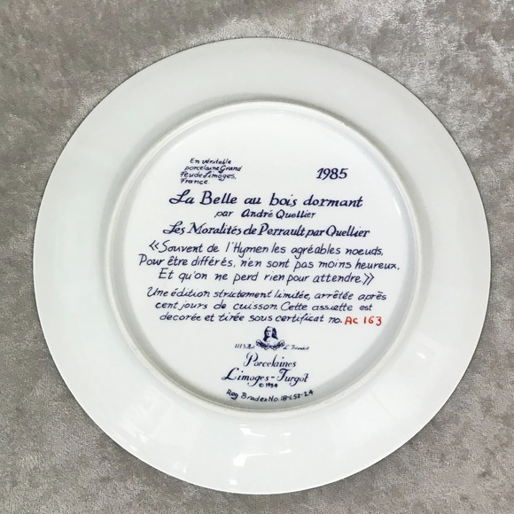 LIMOGEA-TURGOT VINTAGE LA BELLE AU BOIS DORMANT - Picture 2 of 3
